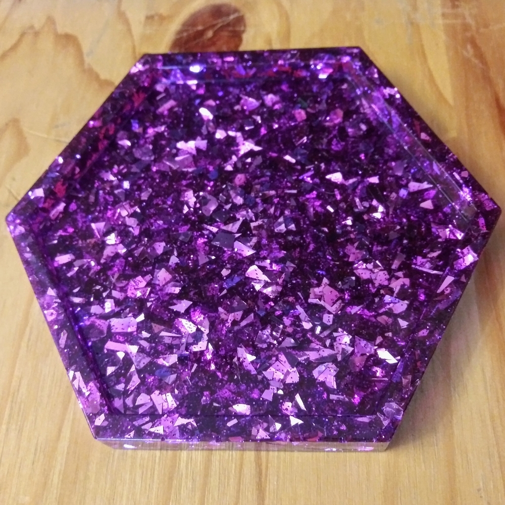Coaster Set Handmade Sparkles - Picture 5 of 8